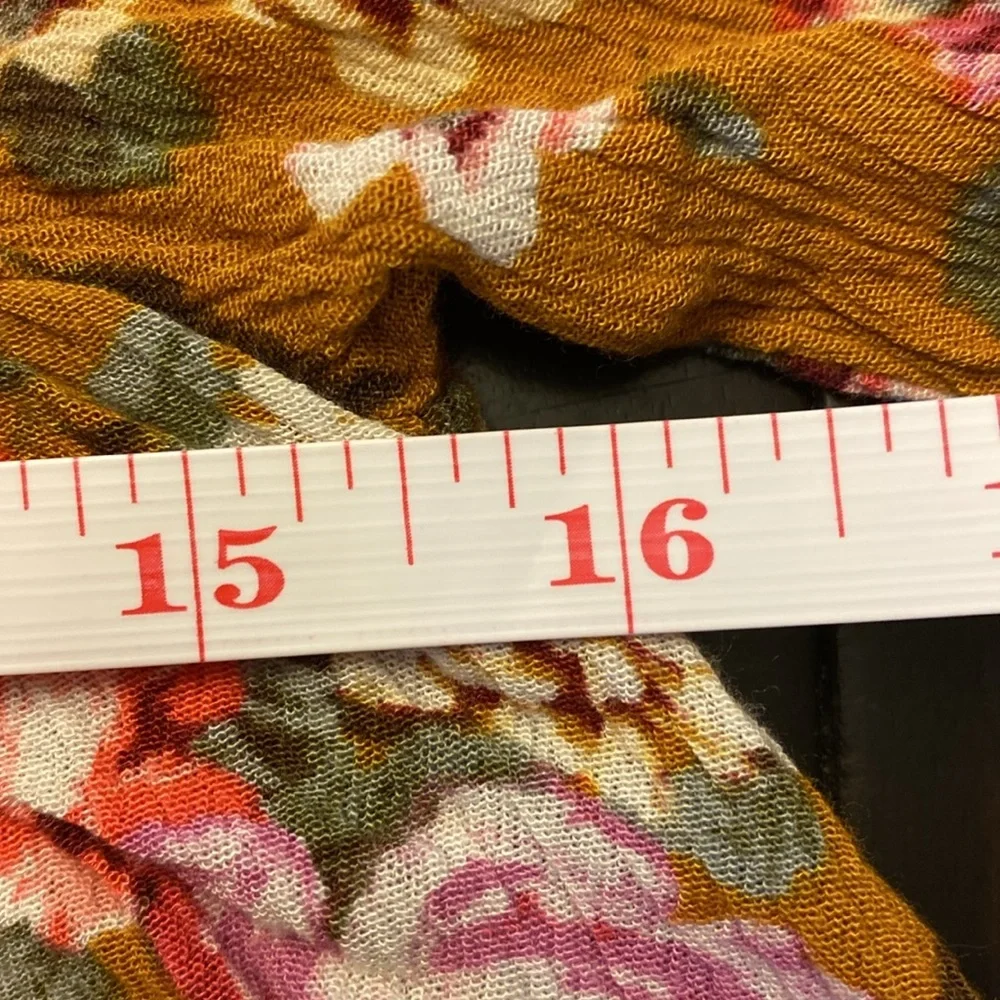 Mittoshop Mustard Floral Bohemian Tunic - Size Large - Picture 8 of 16